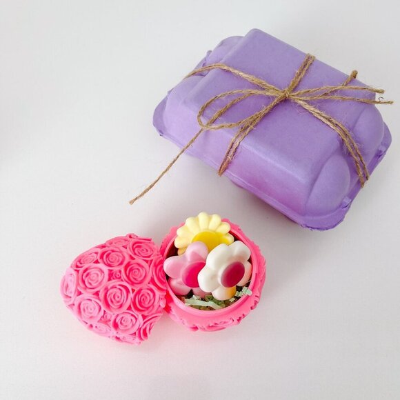Rose-Covered Easter Eggs โ Handcrafted Party Favors, Spring Decor, Wedding Gifts - Picture 2 of 9